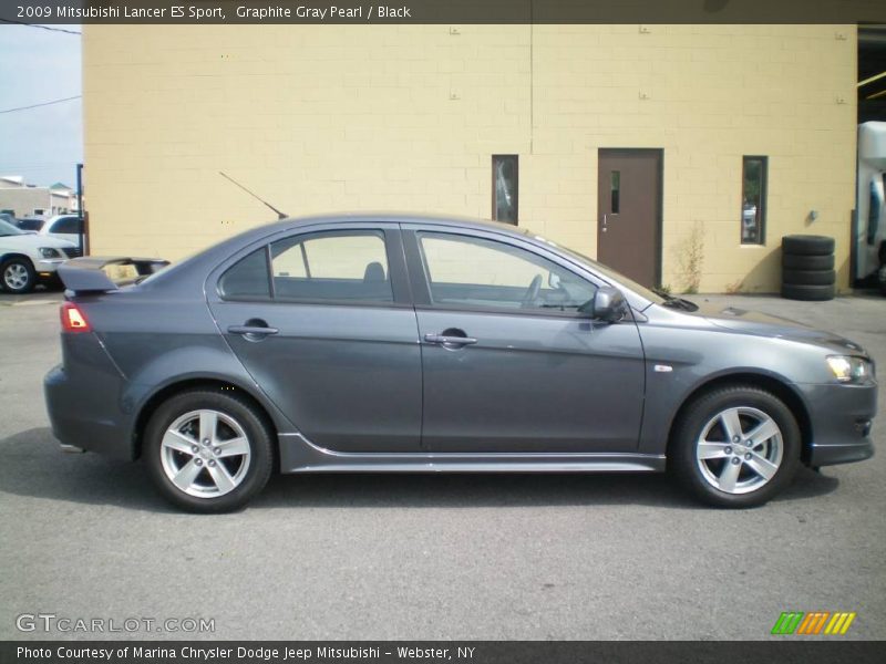 Graphite Gray Pearl / Black 2009 Mitsubishi Lancer ES Sport