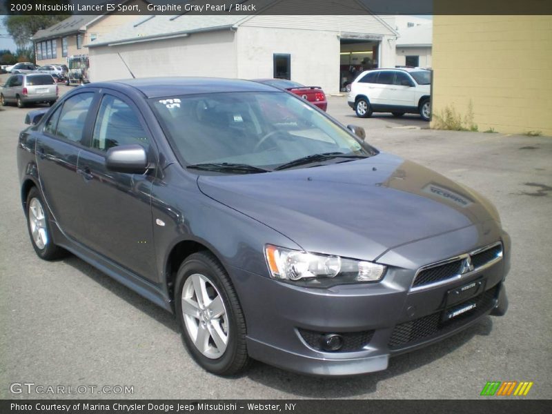 Graphite Gray Pearl / Black 2009 Mitsubishi Lancer ES Sport