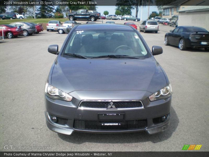 Graphite Gray Pearl / Black 2009 Mitsubishi Lancer ES Sport