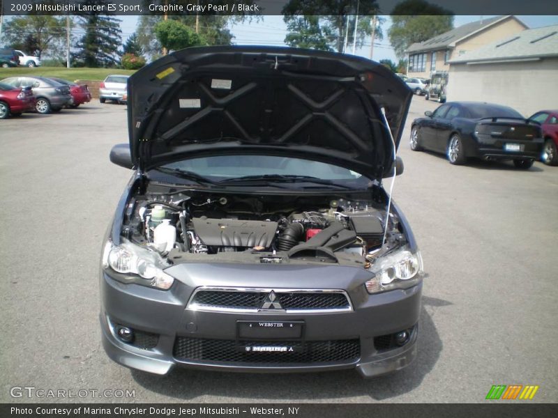 Graphite Gray Pearl / Black 2009 Mitsubishi Lancer ES Sport