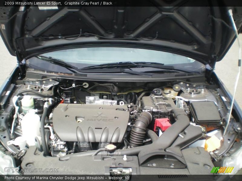 Graphite Gray Pearl / Black 2009 Mitsubishi Lancer ES Sport