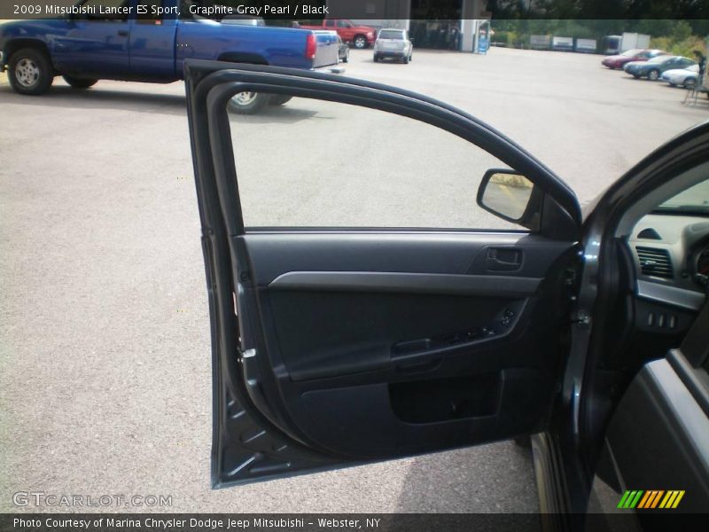 Graphite Gray Pearl / Black 2009 Mitsubishi Lancer ES Sport