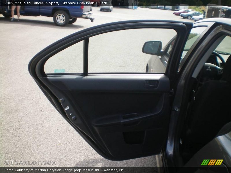 Graphite Gray Pearl / Black 2009 Mitsubishi Lancer ES Sport