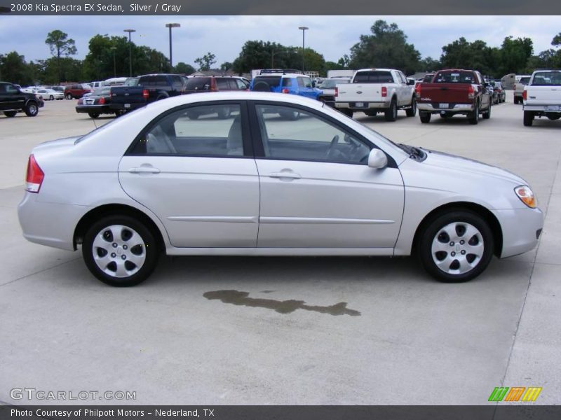 Silver / Gray 2008 Kia Spectra EX Sedan