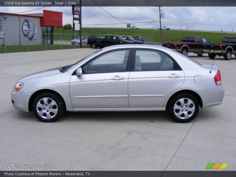 Silver / Gray 2008 Kia Spectra EX Sedan