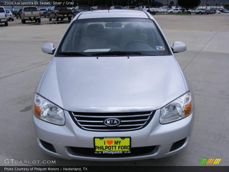 Silver / Gray 2008 Kia Spectra EX Sedan