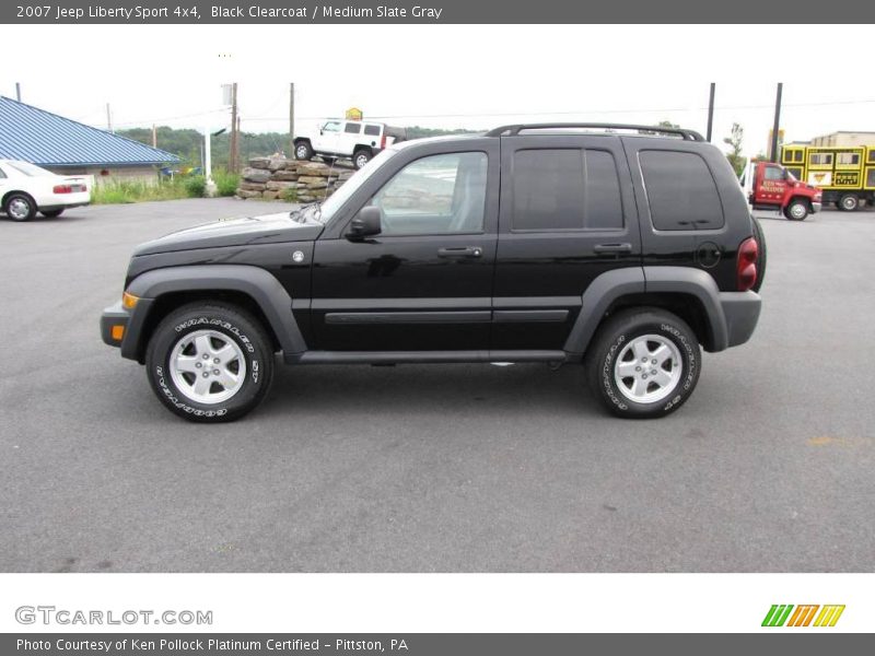 Black Clearcoat / Medium Slate Gray 2007 Jeep Liberty Sport 4x4