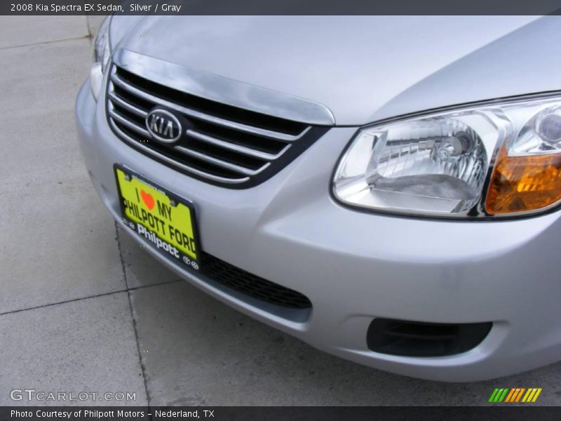 Silver / Gray 2008 Kia Spectra EX Sedan