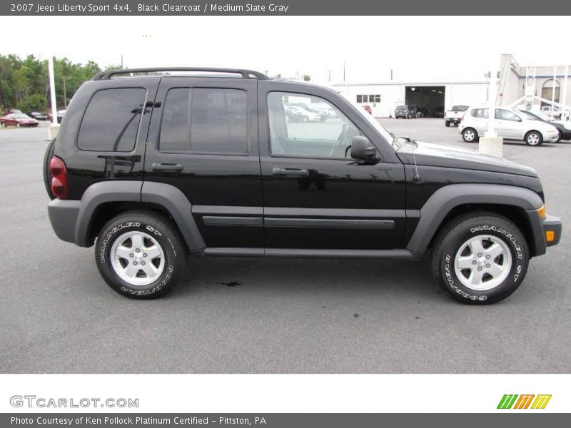 Black Clearcoat / Medium Slate Gray 2007 Jeep Liberty Sport 4x4