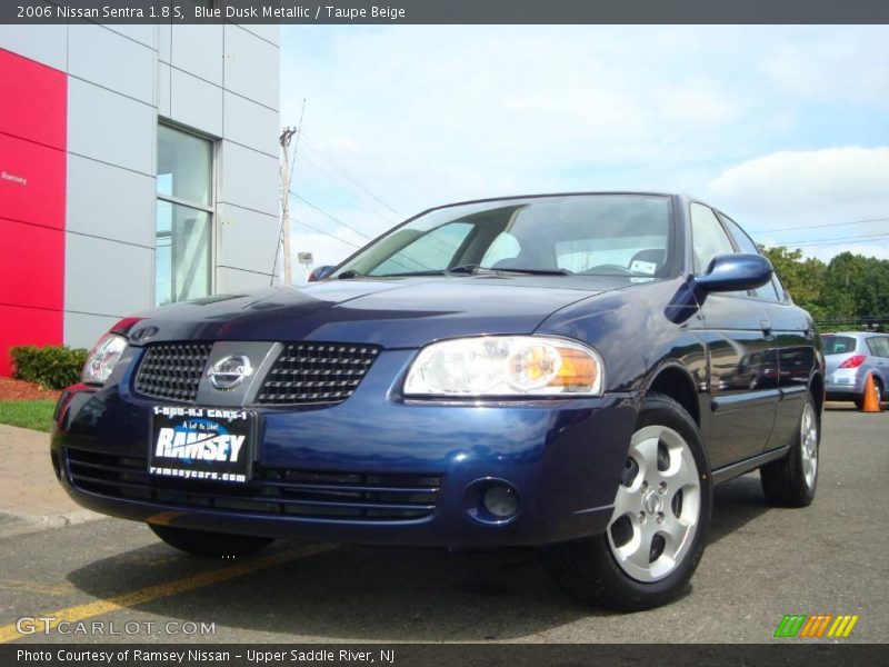 Blue Dusk Metallic / Taupe Beige 2006 Nissan Sentra 1.8 S