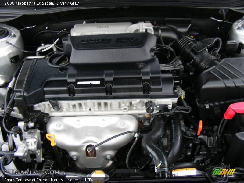 Silver / Gray 2008 Kia Spectra EX Sedan