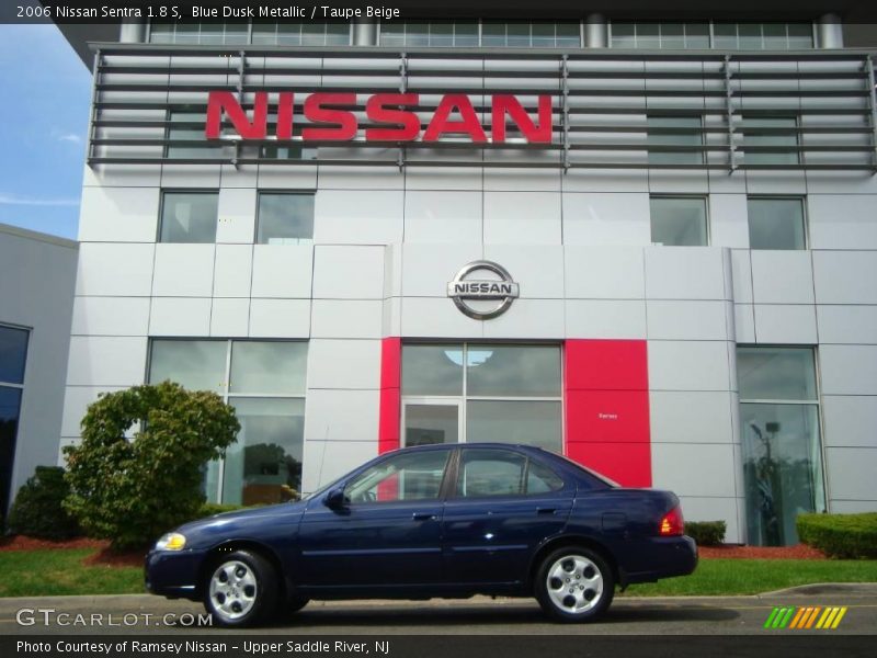 Blue Dusk Metallic / Taupe Beige 2006 Nissan Sentra 1.8 S