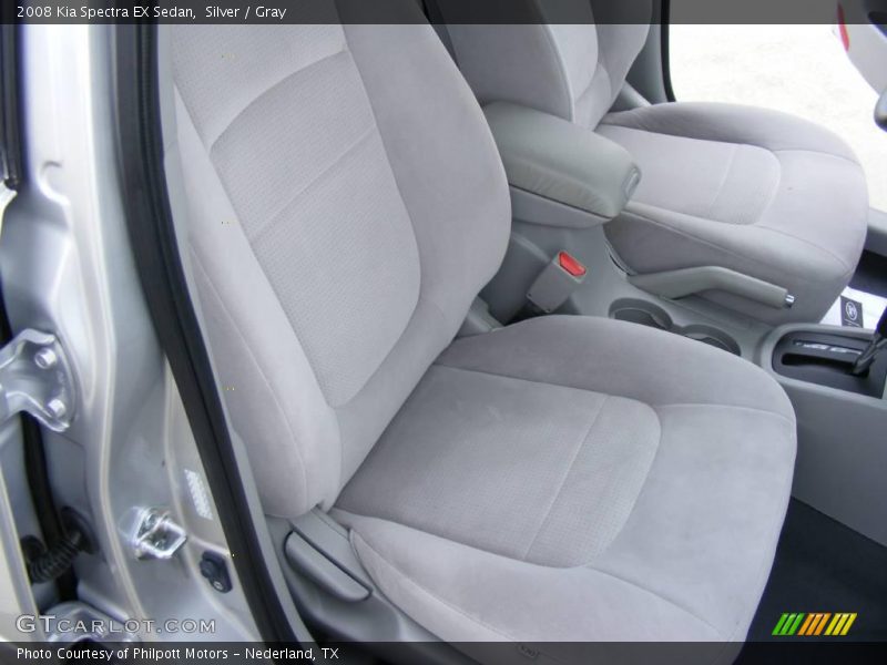 Silver / Gray 2008 Kia Spectra EX Sedan