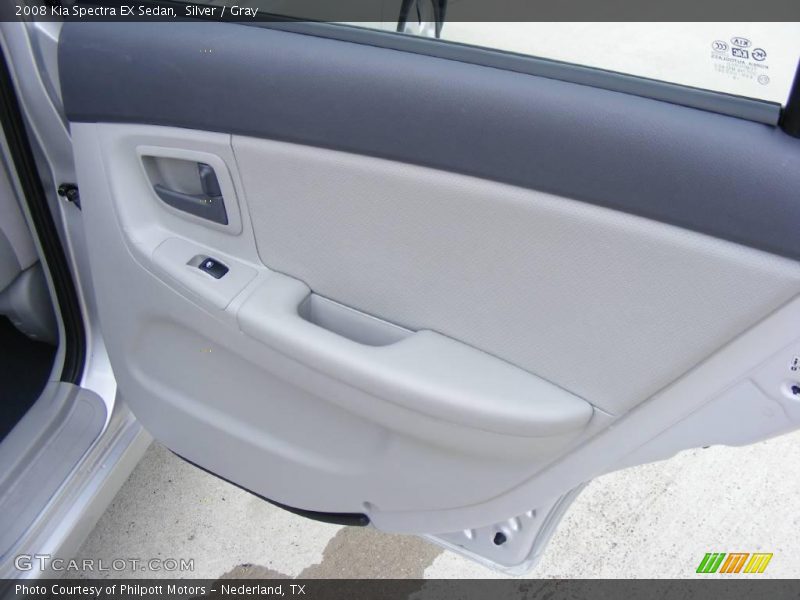 Silver / Gray 2008 Kia Spectra EX Sedan