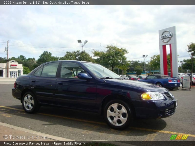 Blue Dusk Metallic / Taupe Beige 2006 Nissan Sentra 1.8 S