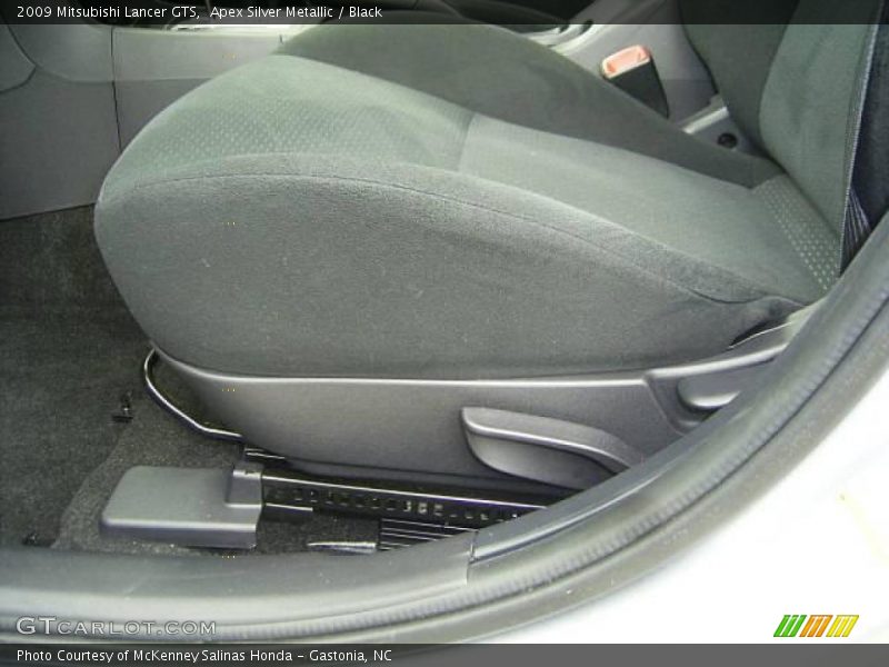 Apex Silver Metallic / Black 2009 Mitsubishi Lancer GTS