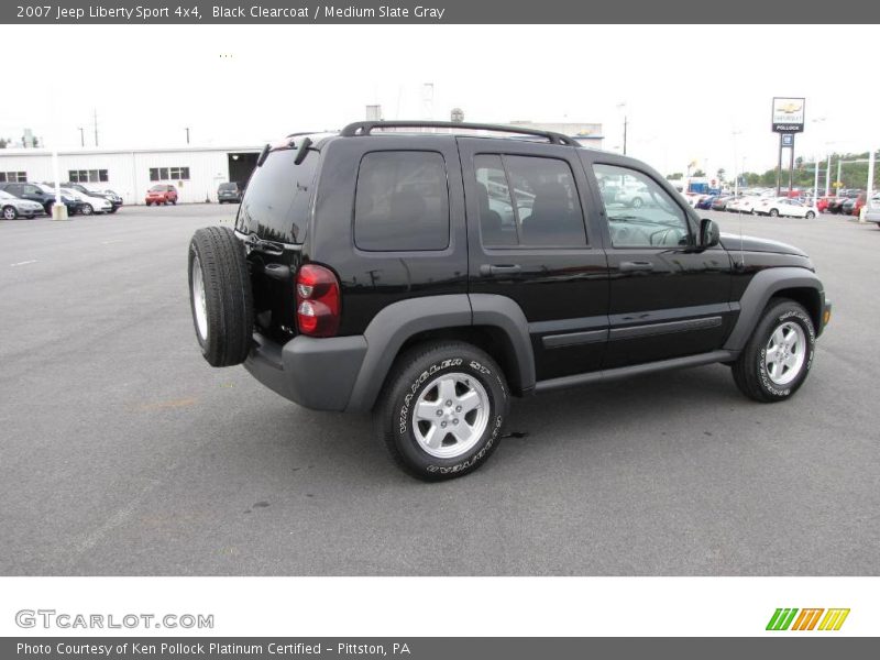Black Clearcoat / Medium Slate Gray 2007 Jeep Liberty Sport 4x4