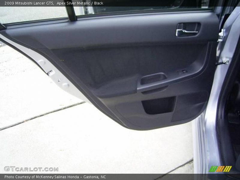 Apex Silver Metallic / Black 2009 Mitsubishi Lancer GTS