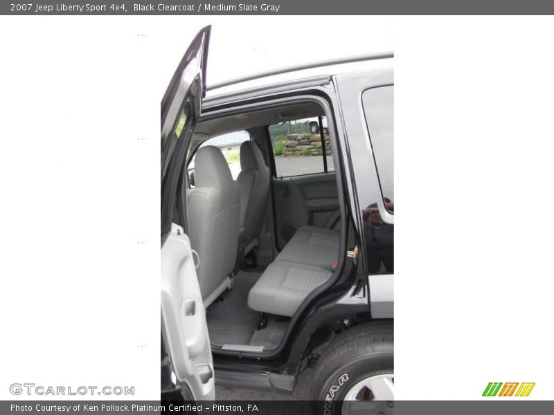 Black Clearcoat / Medium Slate Gray 2007 Jeep Liberty Sport 4x4