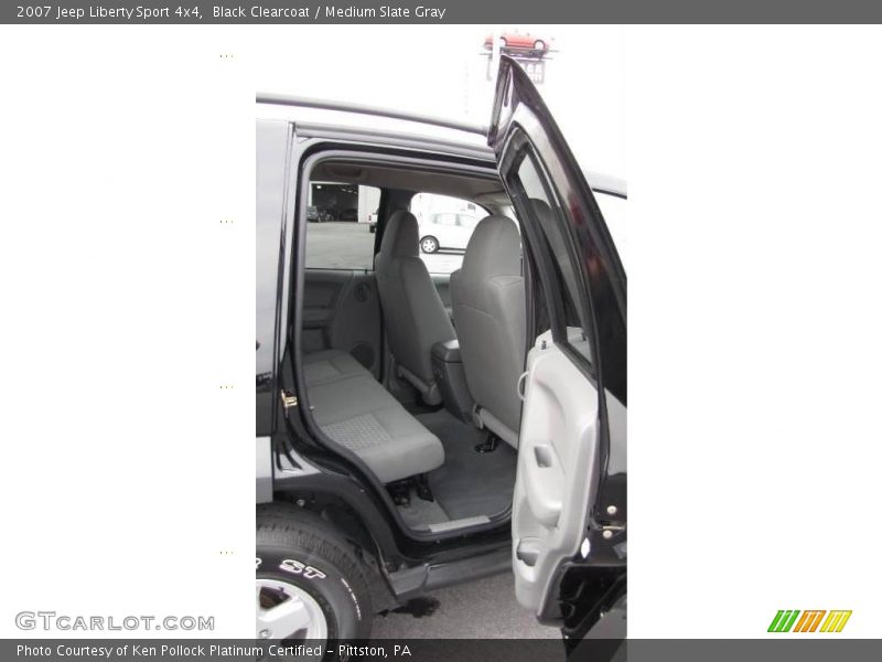 Black Clearcoat / Medium Slate Gray 2007 Jeep Liberty Sport 4x4