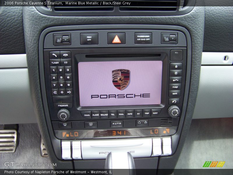 Marine Blue Metallic / Black/Steel Grey 2006 Porsche Cayenne S Titanium