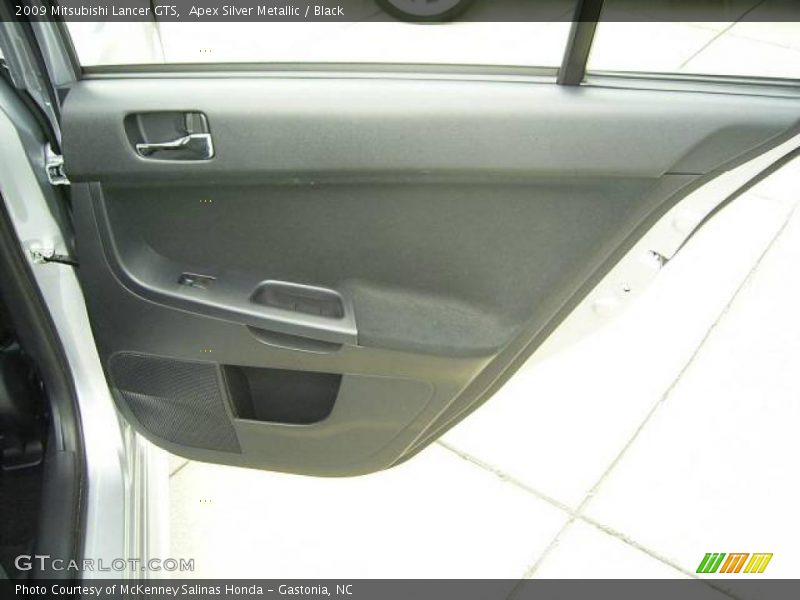 Apex Silver Metallic / Black 2009 Mitsubishi Lancer GTS