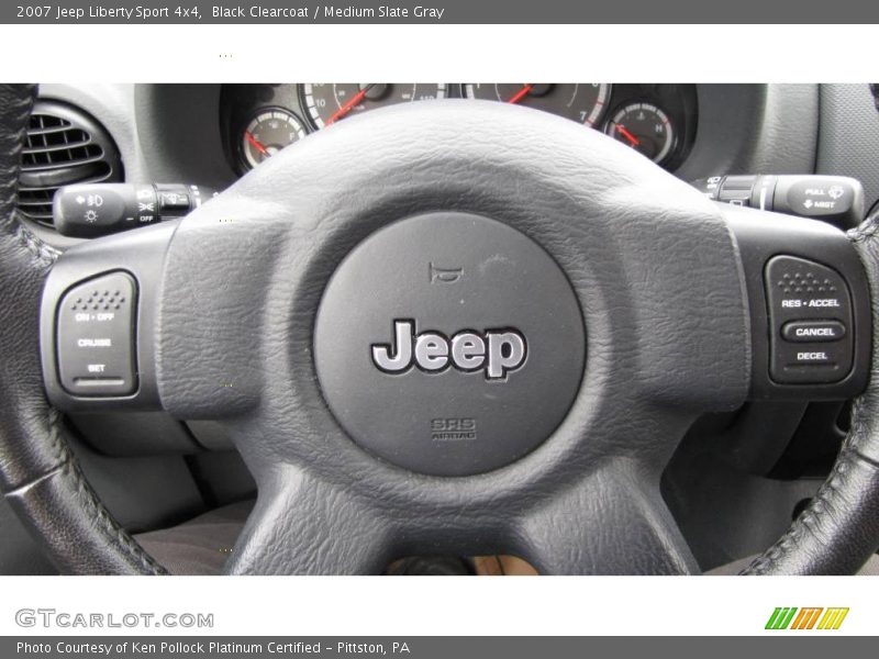 Black Clearcoat / Medium Slate Gray 2007 Jeep Liberty Sport 4x4