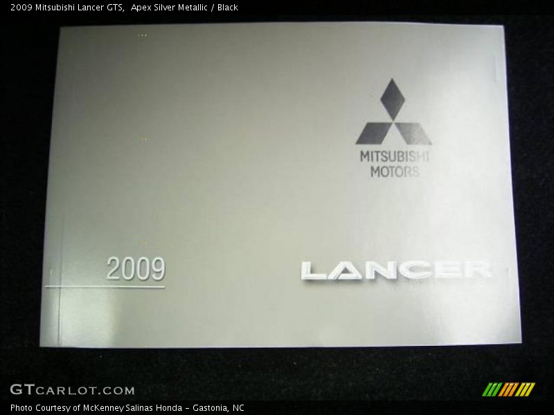 Apex Silver Metallic / Black 2009 Mitsubishi Lancer GTS