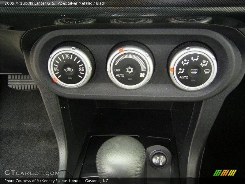 Apex Silver Metallic / Black 2009 Mitsubishi Lancer GTS