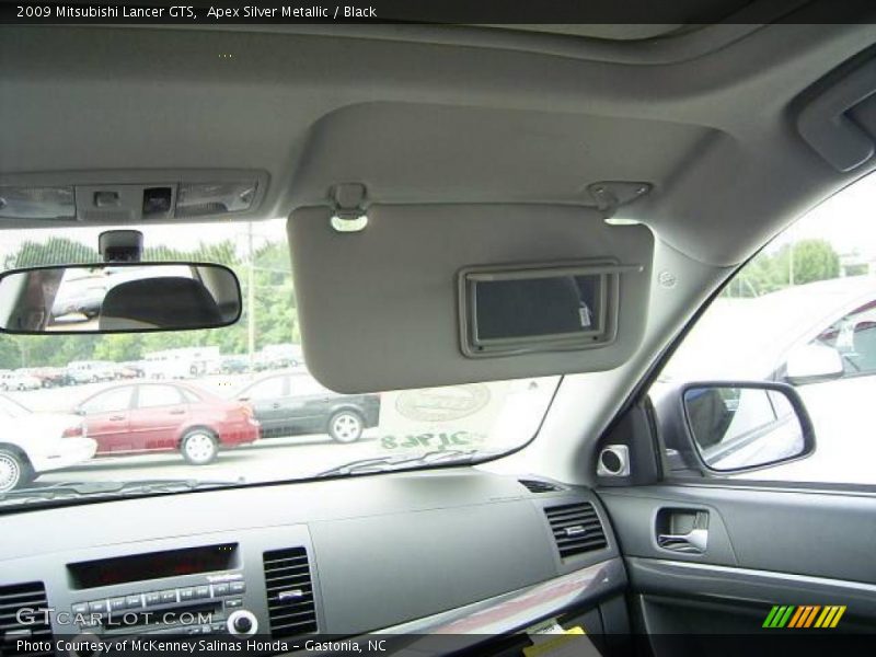 Apex Silver Metallic / Black 2009 Mitsubishi Lancer GTS