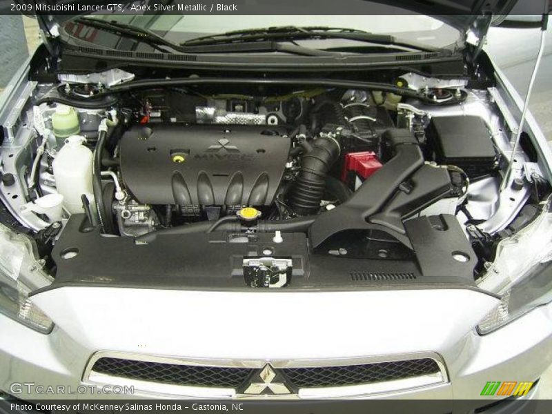 Apex Silver Metallic / Black 2009 Mitsubishi Lancer GTS