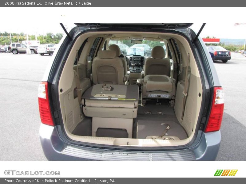 Olive Gray Metallic / Beige 2008 Kia Sedona LX