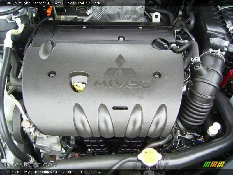 Apex Silver Metallic / Black 2009 Mitsubishi Lancer GTS