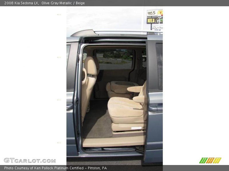 Olive Gray Metallic / Beige 2008 Kia Sedona LX