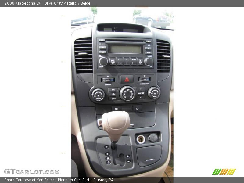 Olive Gray Metallic / Beige 2008 Kia Sedona LX