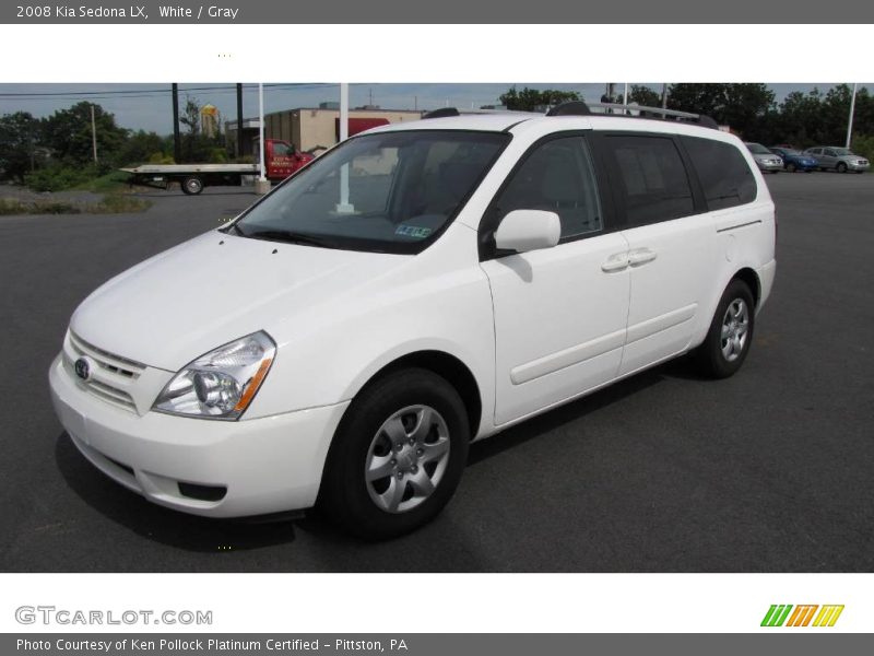 White / Gray 2008 Kia Sedona LX