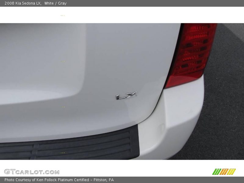 White / Gray 2008 Kia Sedona LX