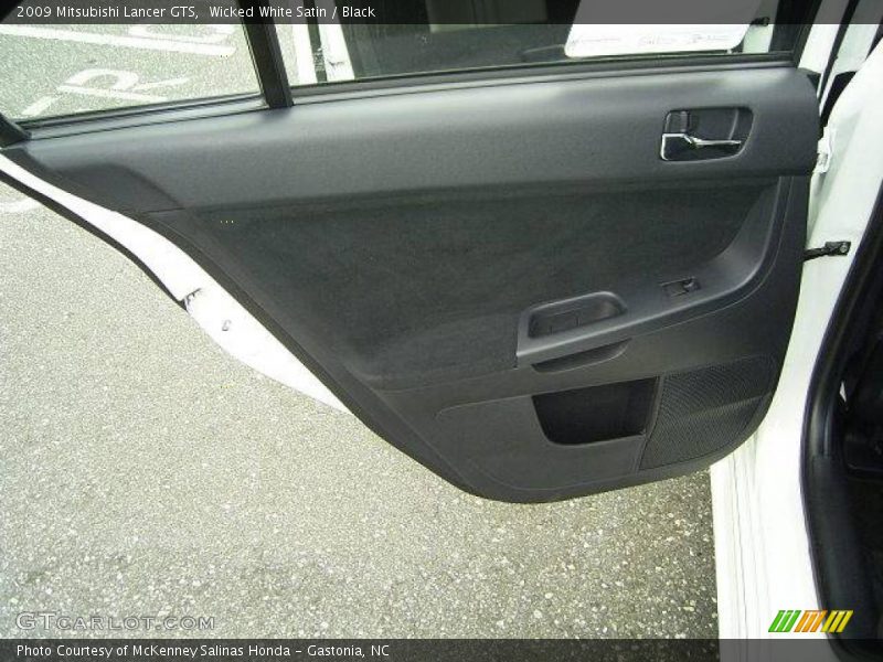 Wicked White Satin / Black 2009 Mitsubishi Lancer GTS