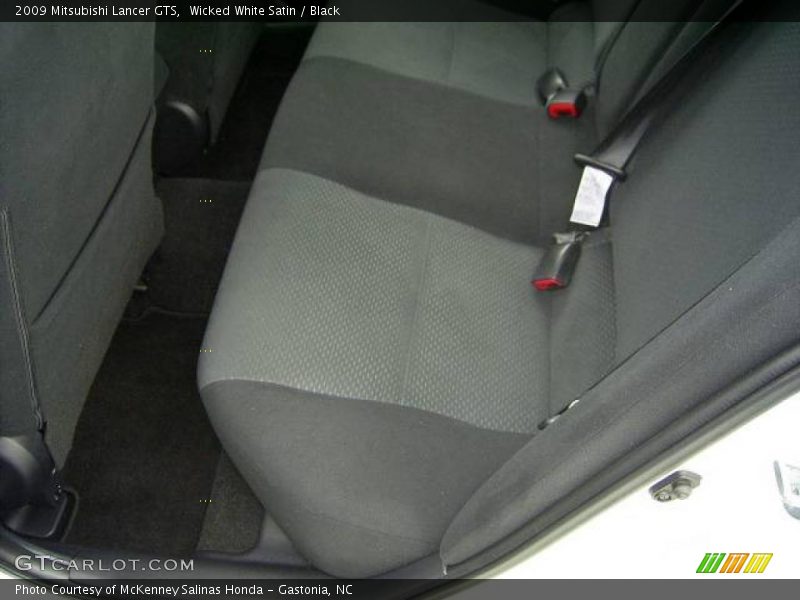 Wicked White Satin / Black 2009 Mitsubishi Lancer GTS