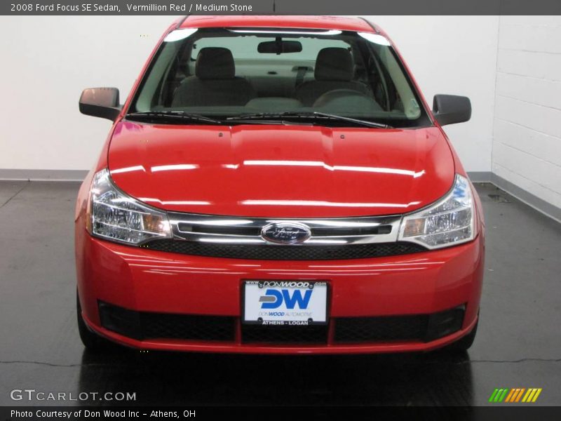 Vermillion Red / Medium Stone 2008 Ford Focus SE Sedan