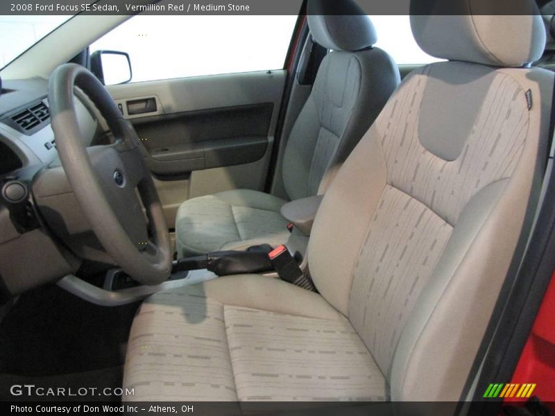 Vermillion Red / Medium Stone 2008 Ford Focus SE Sedan