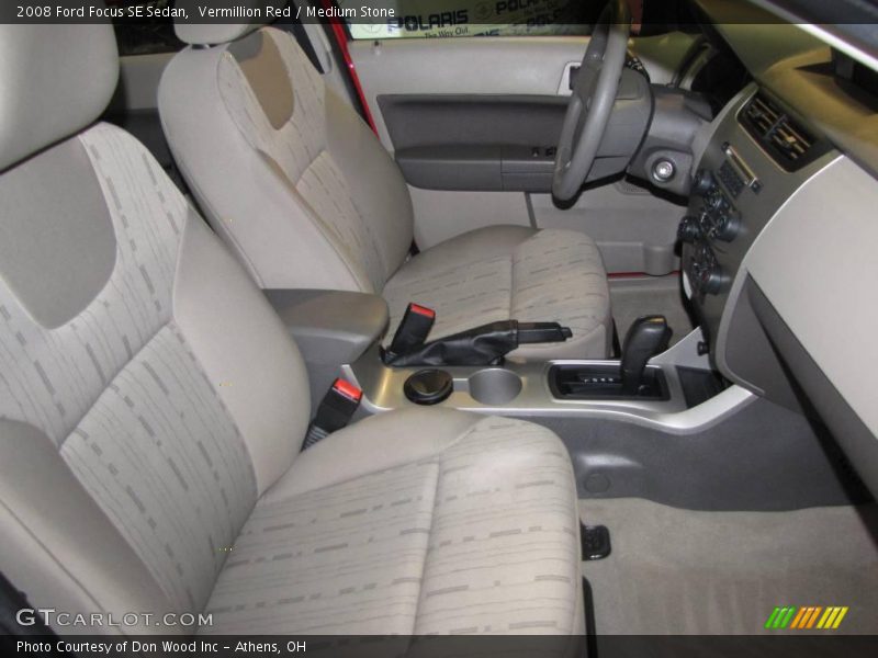 Vermillion Red / Medium Stone 2008 Ford Focus SE Sedan