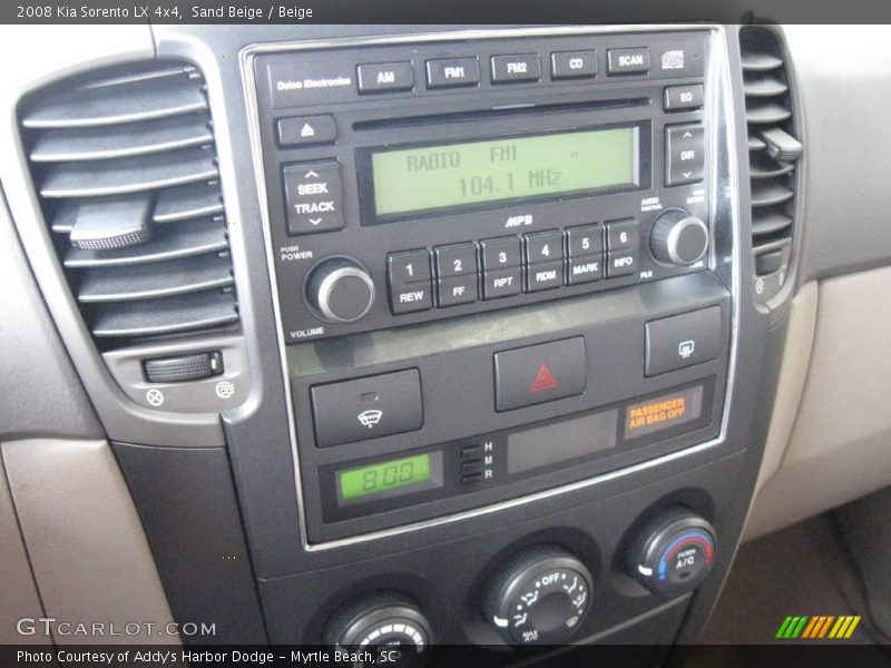 Sand Beige / Beige 2008 Kia Sorento LX 4x4