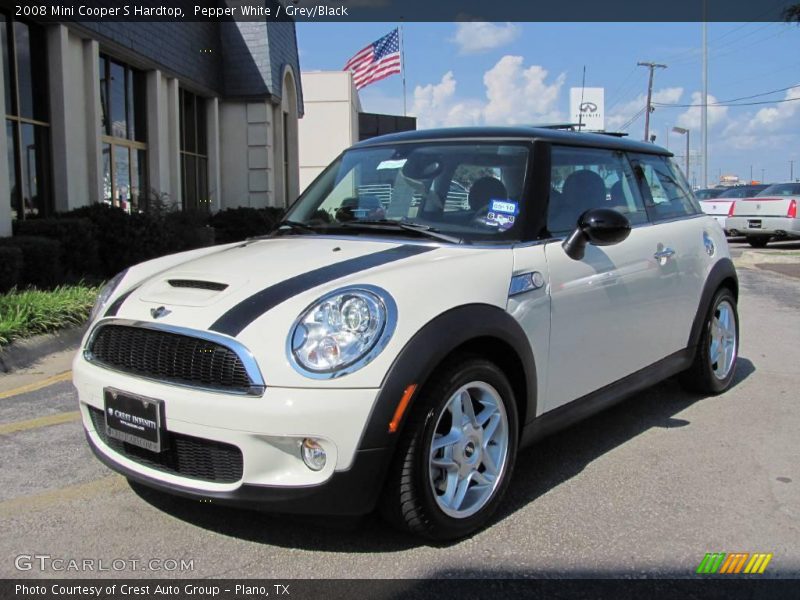 Pepper White / Grey/Black 2008 Mini Cooper S Hardtop