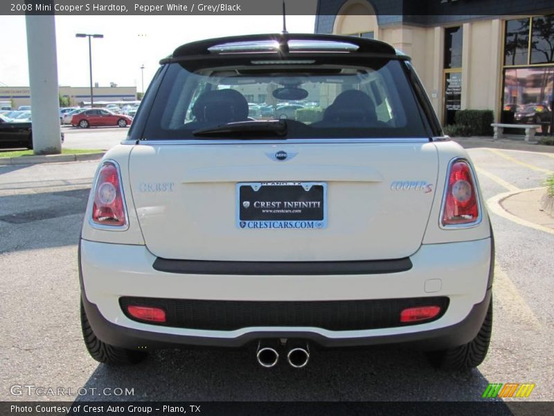 Pepper White / Grey/Black 2008 Mini Cooper S Hardtop