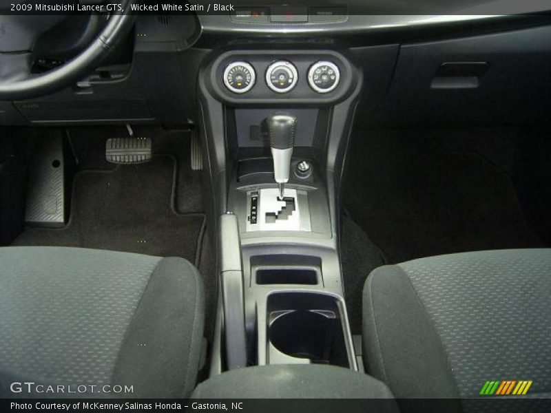 Wicked White Satin / Black 2009 Mitsubishi Lancer GTS