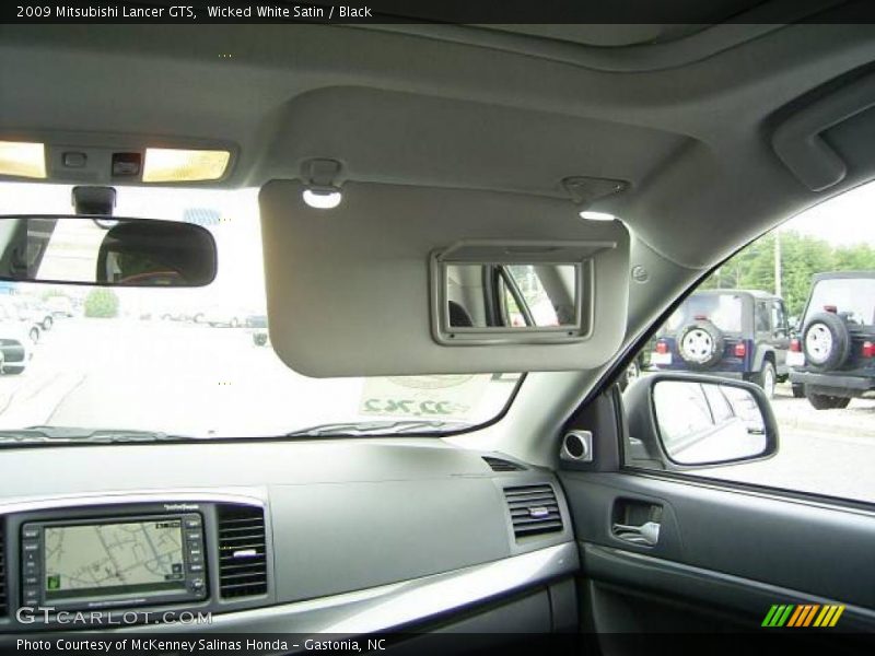Wicked White Satin / Black 2009 Mitsubishi Lancer GTS