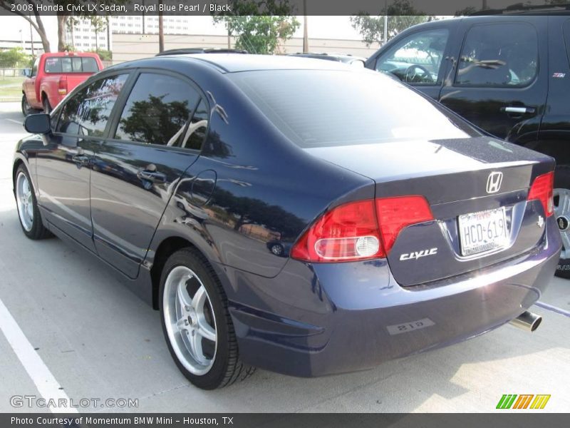 Royal Blue Pearl / Black 2008 Honda Civic LX Sedan