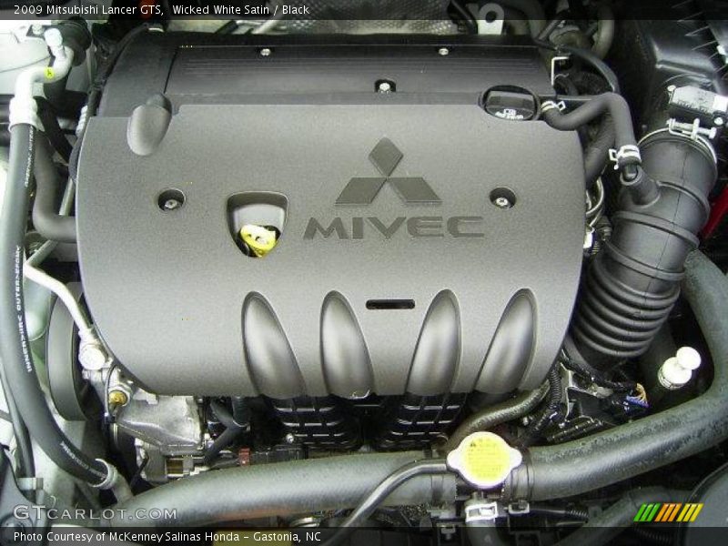 Wicked White Satin / Black 2009 Mitsubishi Lancer GTS