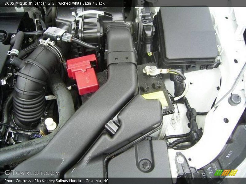 Wicked White Satin / Black 2009 Mitsubishi Lancer GTS
